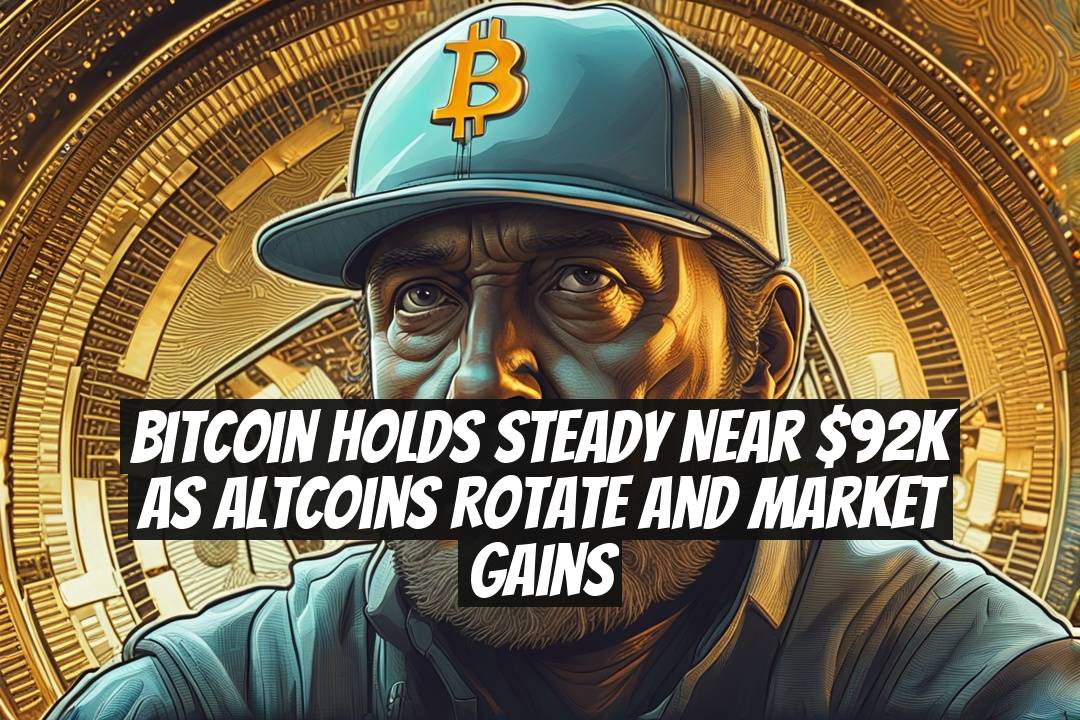 Bitcoin Holds Steady Near $92K as Altcoins Rotate and Market Gains