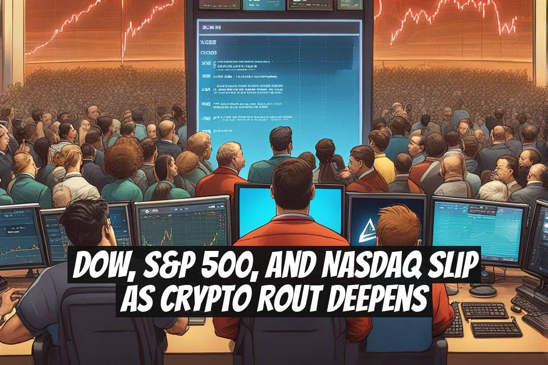 Dow, S&P 500, and Nasdaq slip as crypto rout deepens