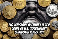 Big Investors Accumulate Top Coins as U.S. Government Shutdown Nears End