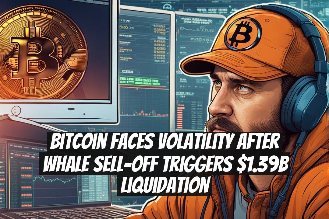 Bitcoin faces volatility after whale sell-off triggers $1.39B liquidation