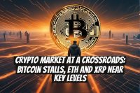 Crypto Market at a Crossroads: Bitcoin Stalls, ETH and XRP Near Key Levels