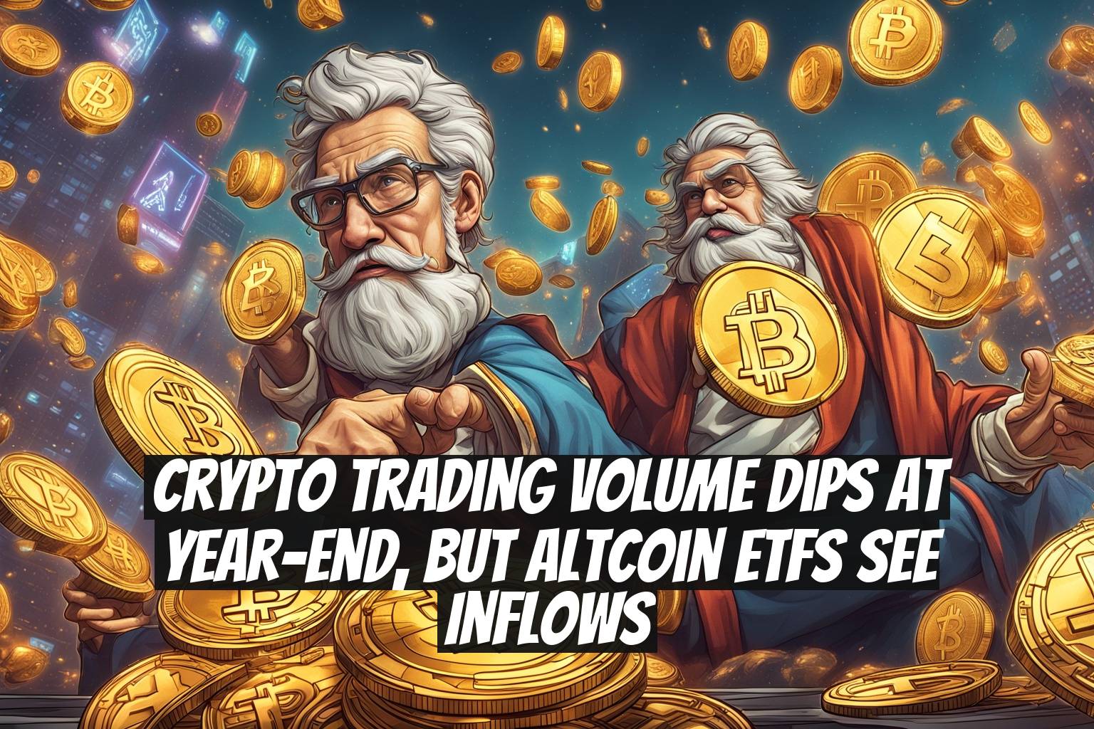 Crypto trading volume dips at year-end, but altcoin ETFs see inflows