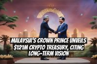 Malaysia’s crown prince unveils $121M crypto treasury, citing long-term vision