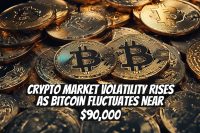 Crypto Market Volatility Rises as Bitcoin Fluctuates Near $90,000