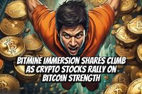 BitMine Immersion shares climb as crypto stocks rally on Bitcoin strength