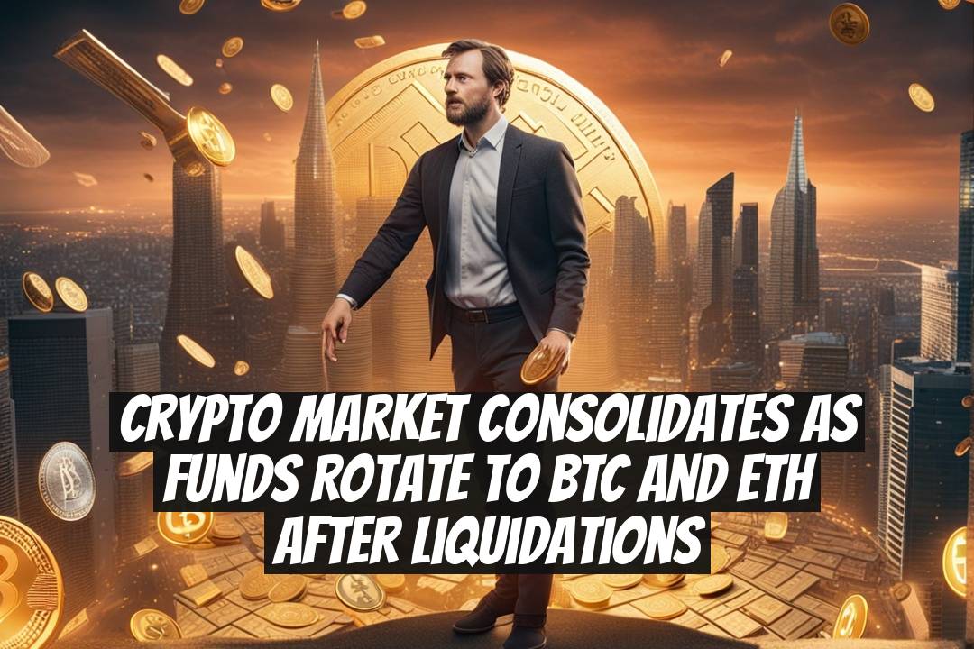 Crypto market consolidates as funds rotate to BTC and ETH after liquidations