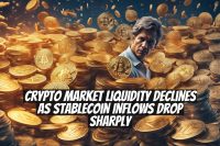 Crypto Market Liquidity Declines as Stablecoin Inflows Drop Sharply