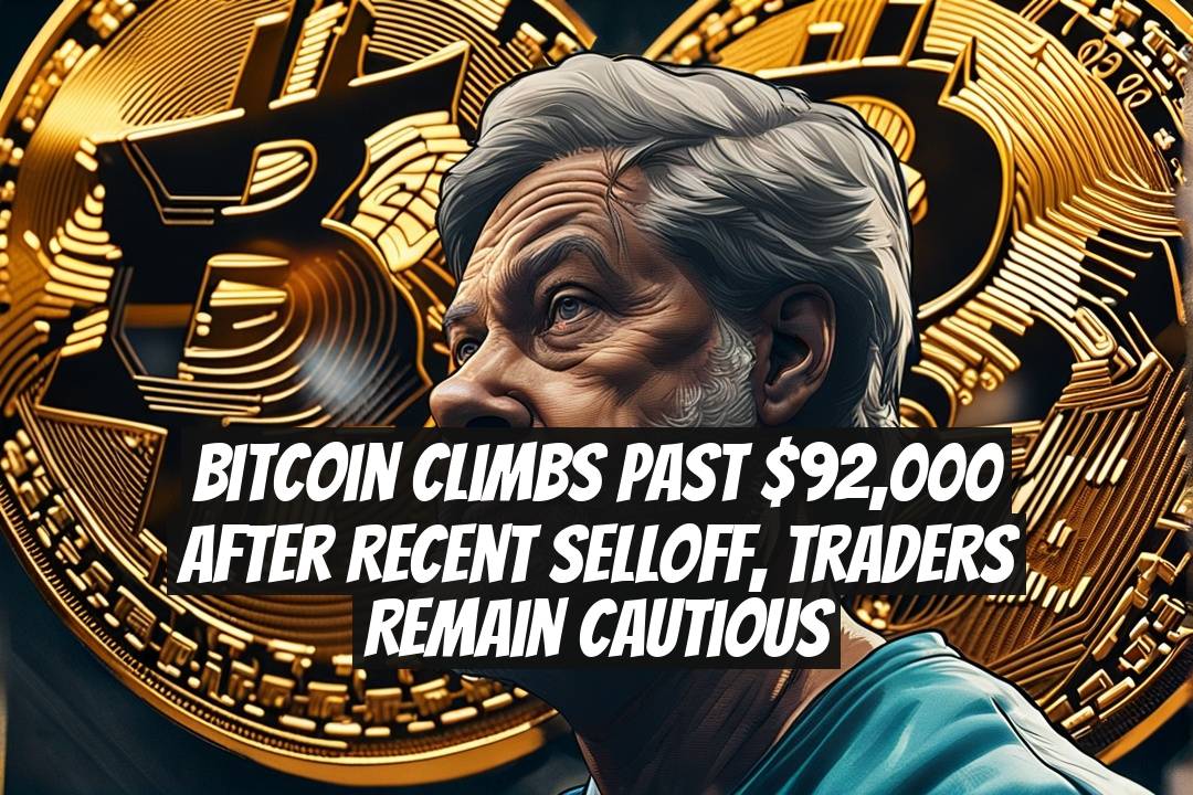 Bitcoin Climbs Past $92,000 After Recent Selloff, Traders Remain Cautious