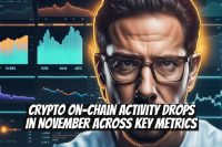 Crypto On-Chain Activity Drops in November Across Key Metrics