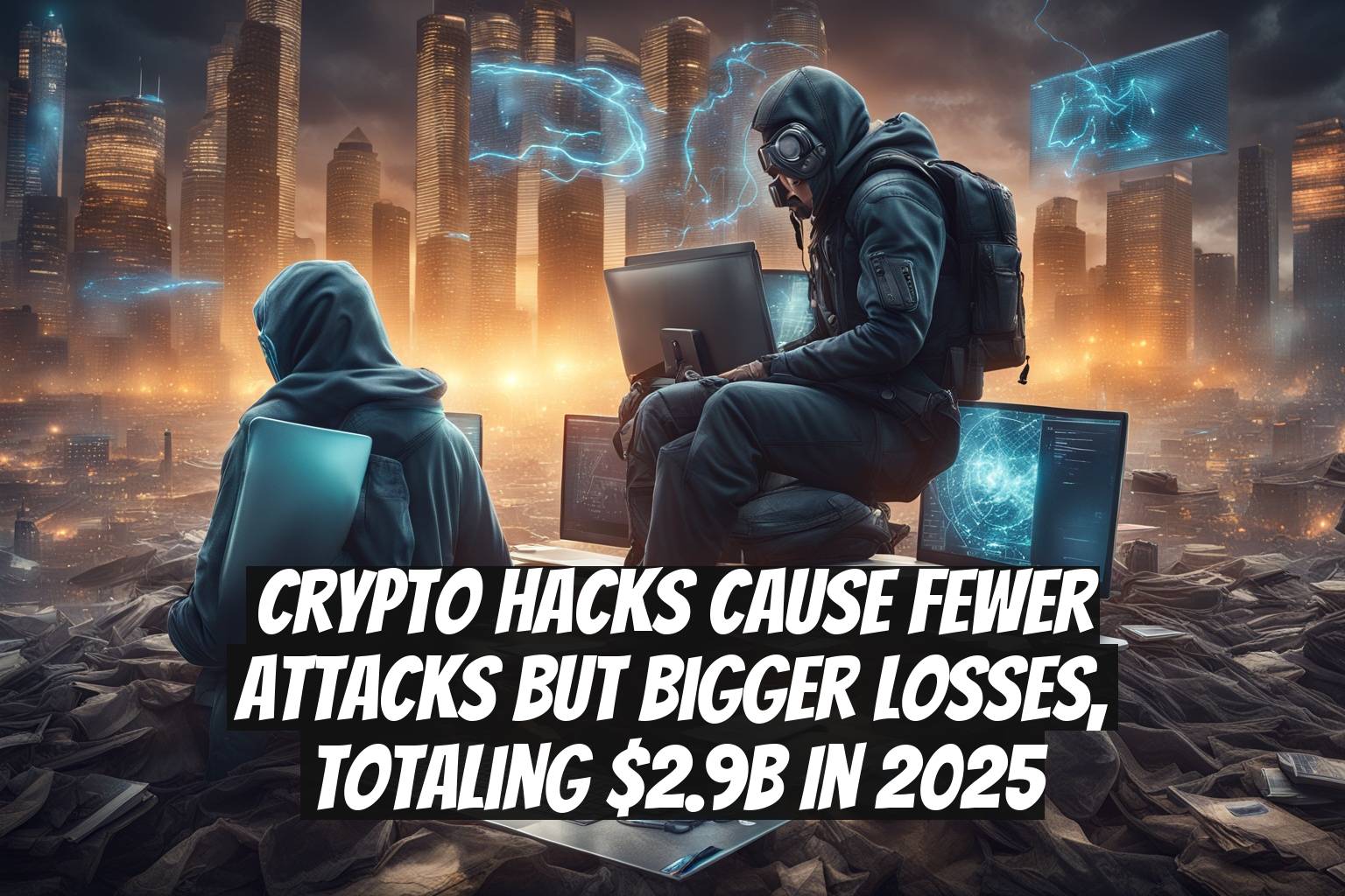 Crypto hacks cause fewer attacks but bigger losses, totaling $2.9B in 2025