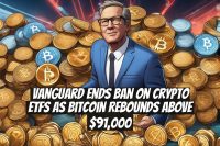 Vanguard Ends Ban on Crypto ETFs as Bitcoin Rebounds Above $91,000