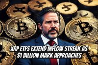 XRP ETFs Extend Inflow Streak as $1 Billion Mark Approaches