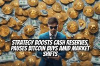 Strategy Boosts Cash Reserves, Pauses Bitcoin Buys Amid Market Shifts
