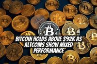 Bitcoin Holds Above $92K as Altcoins Show Mixed Performance