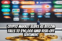 Crypto Market Slides as Bitcoin Falls to $90,000 Amid Risk-Off Sentiment