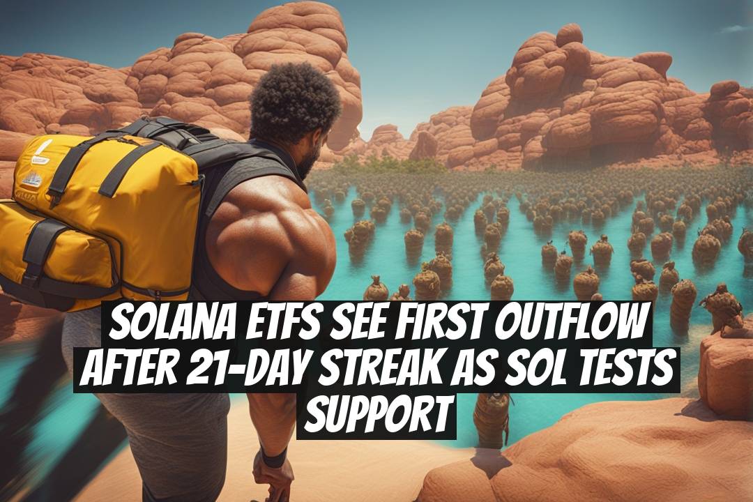 Solana ETFs See First Outflow After 21-Day Streak as SOL Tests Support