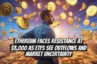 Ethereum Faces Resistance at $3,000 as ETFs See Outflows and Market Uncertainty