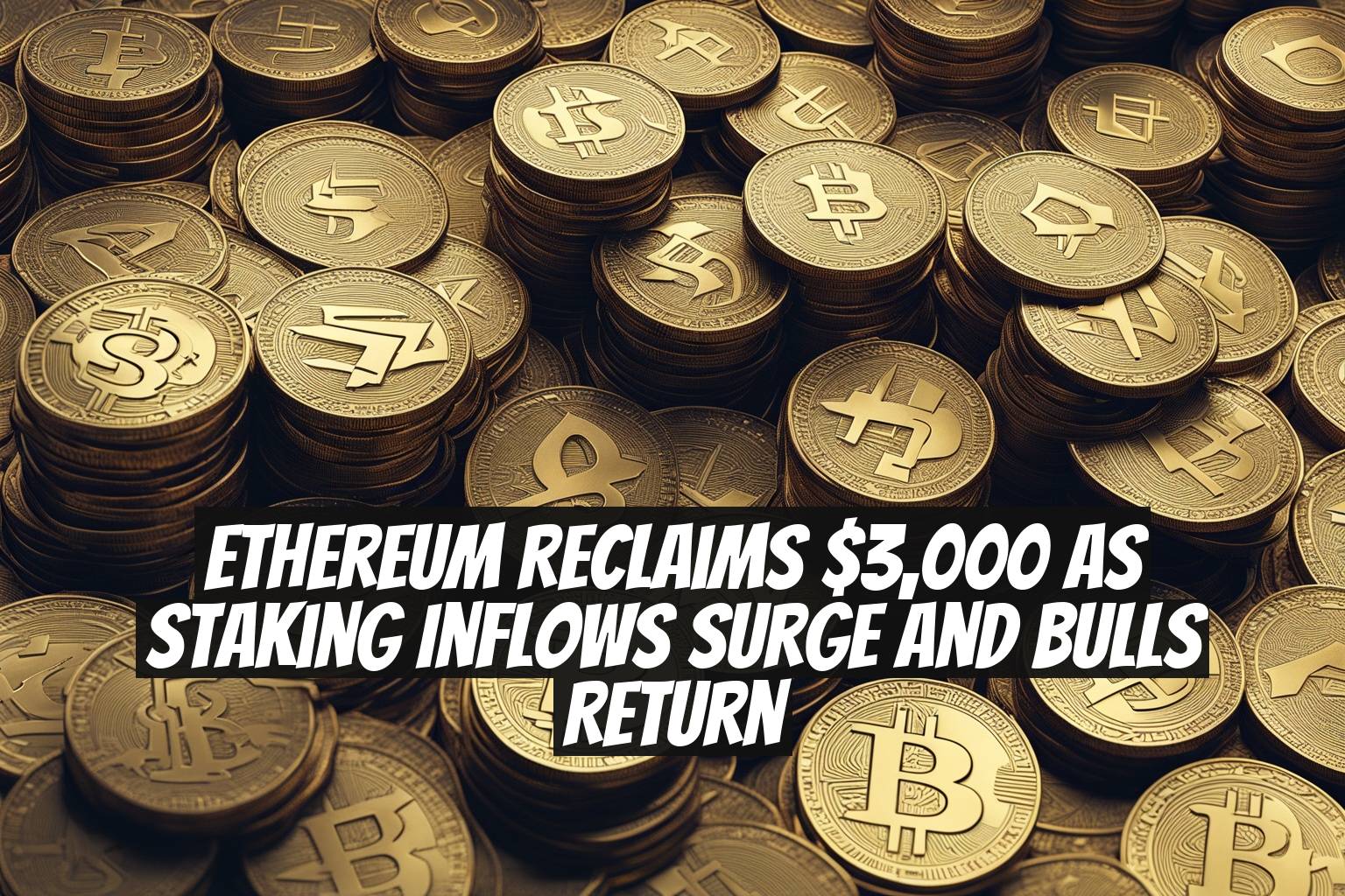 Ethereum reclaims $3,000 as staking inflows surge and bulls return
