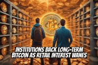Institutions Back Long-Term Bitcoin as Retail Interest Wanes