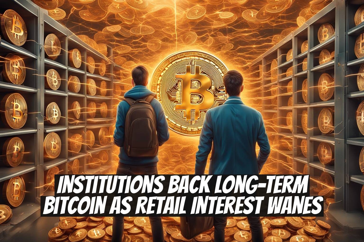 Institutions Back Long-Term Bitcoin as Retail Interest Wanes