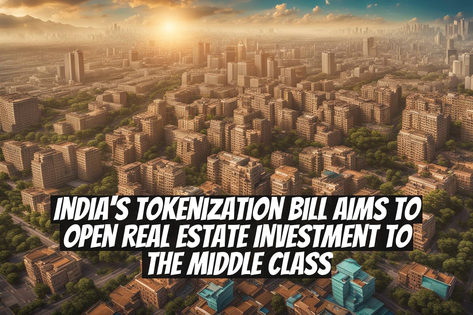 India's tokenization bill aims to open real estate investment to the middle class