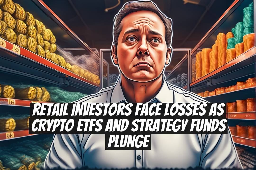 Retail Investors Face Losses as Crypto ETFs and Strategy Funds Plunge