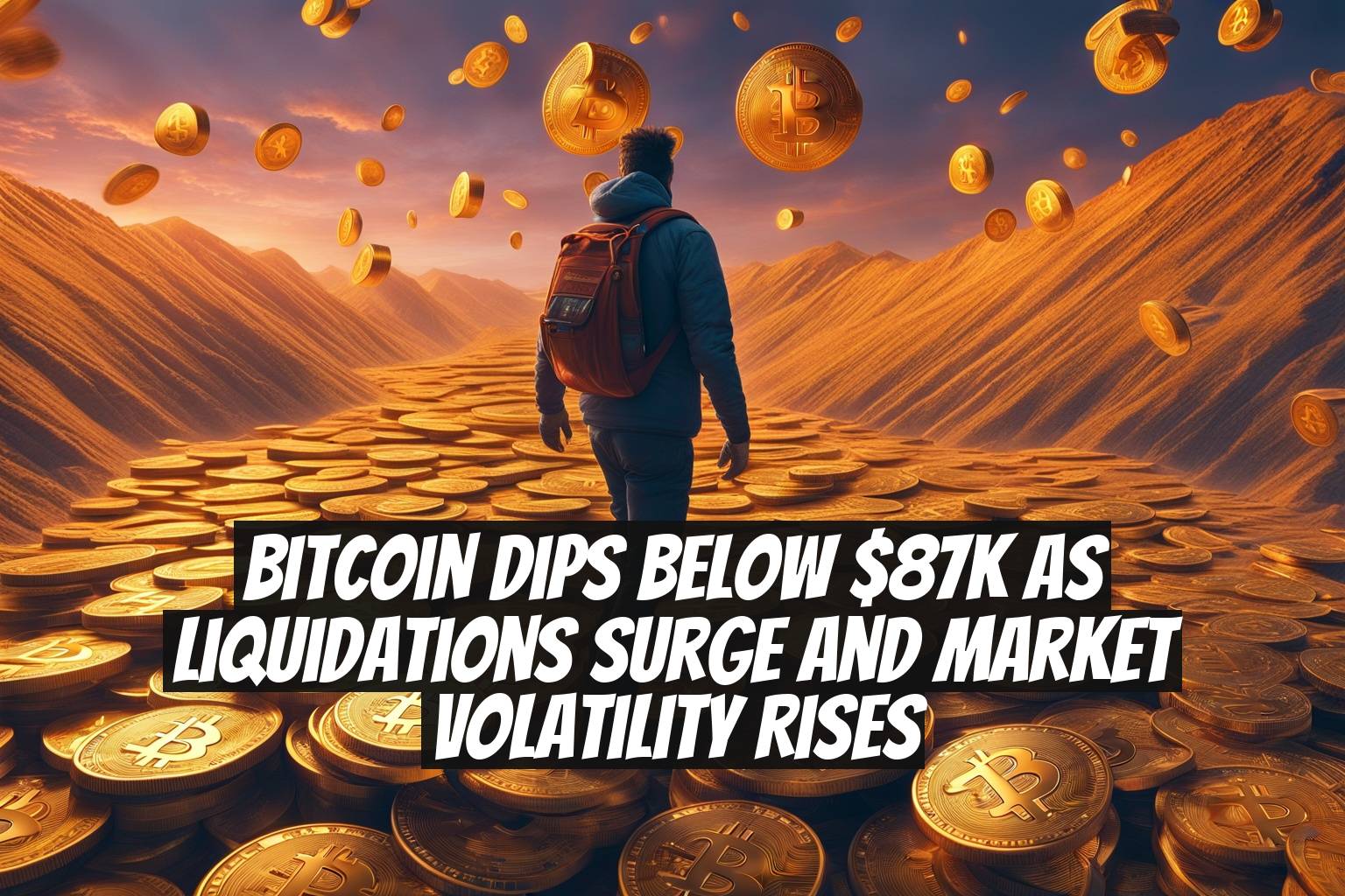 Bitcoin dips below $87K as liquidations surge and market volatility rises