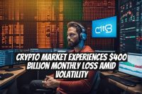 Crypto Market Experiences $400 Billion Monthly Loss Amid Volatility