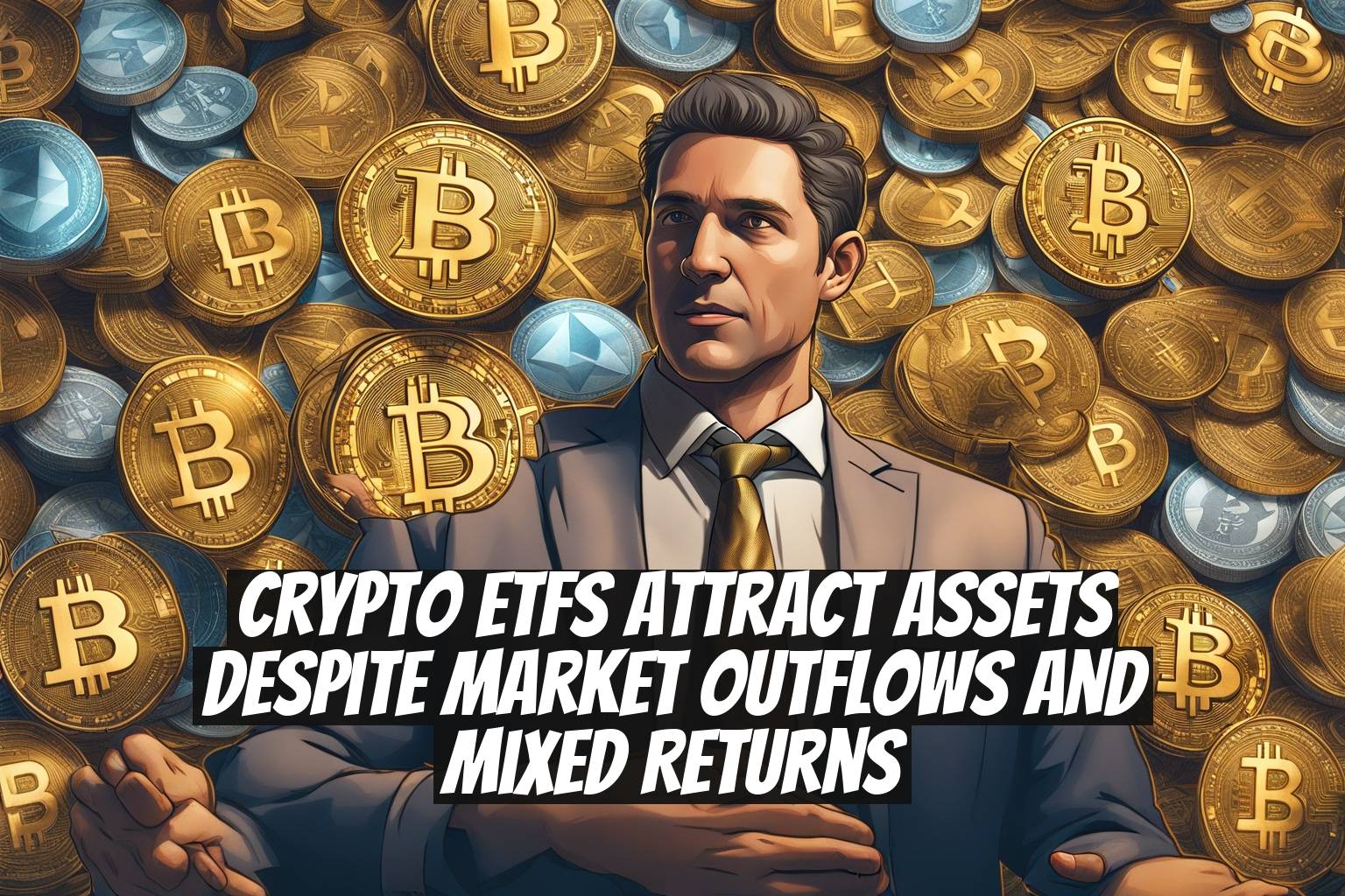 Crypto ETFs attract assets despite market outflows and mixed returns