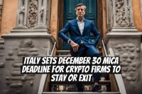 Italy Sets December 30 MiCA Deadline for Crypto Firms to Stay or Exit