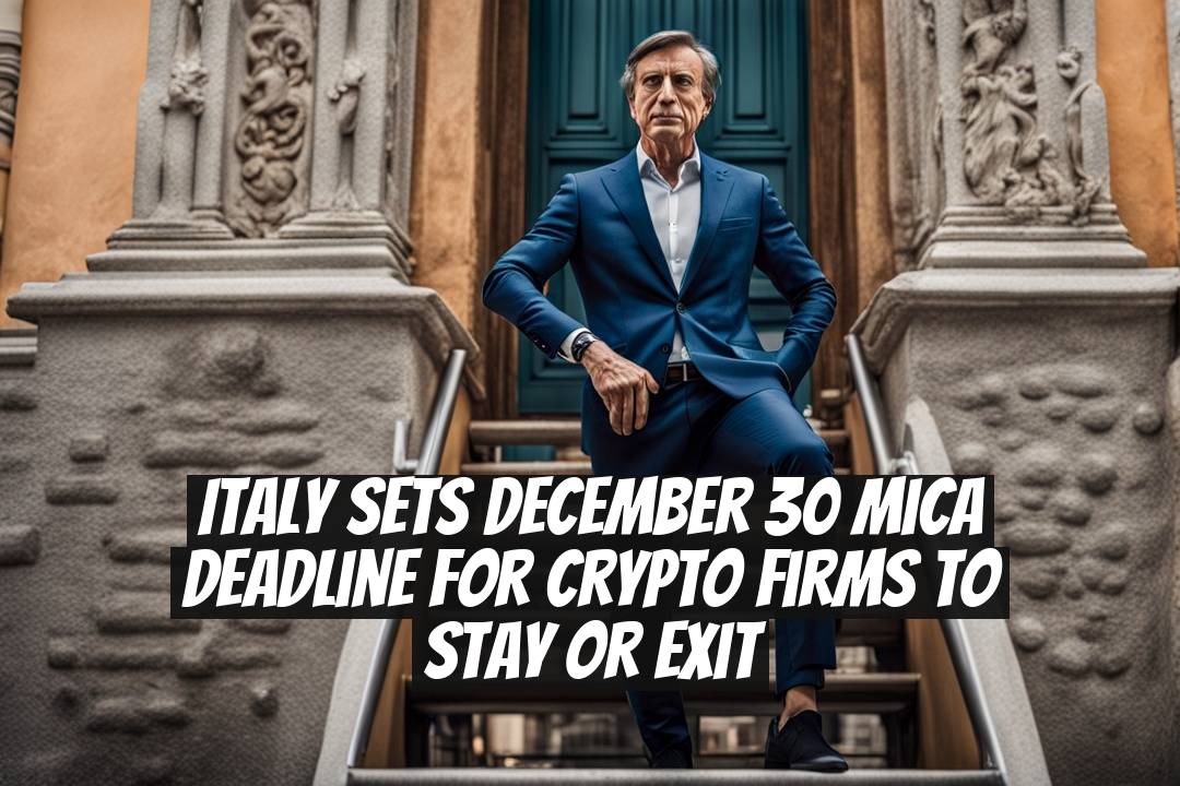 Italy Sets December 30 MiCA Deadline for Crypto Firms to Stay or Exit