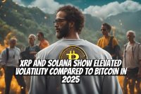 XRP and Solana Show Elevated Volatility Compared to Bitcoin in 2025