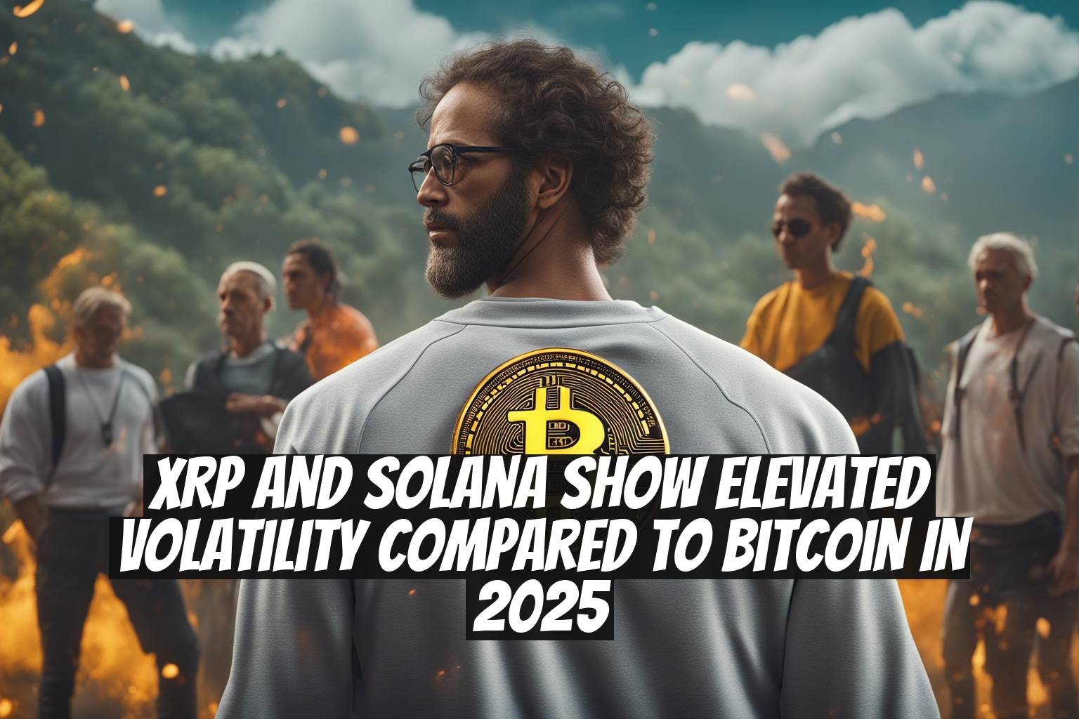 XRP and Solana Show Elevated Volatility Compared to Bitcoin in 2025