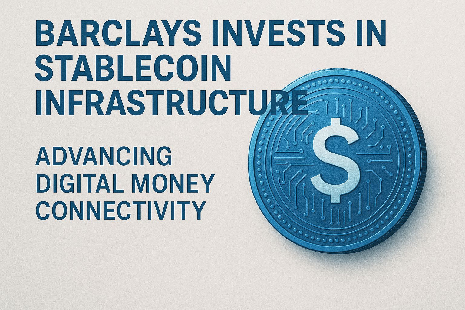 Barclays Invests in Stablecoin Infrastructure, Advancing Digital Money Connectivity