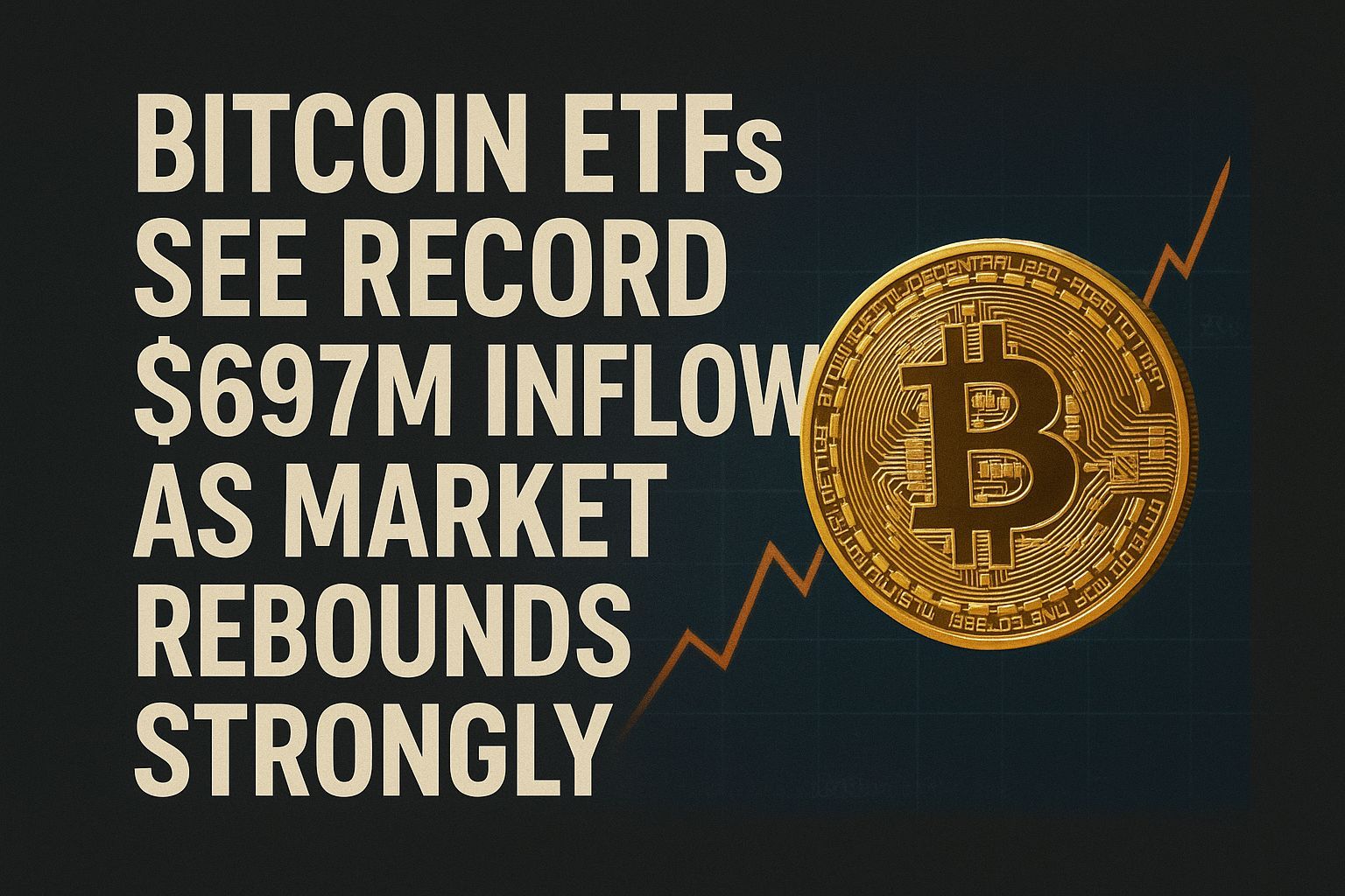 Bitcoin ETFs See Record $697M Inflow as Market Rebounds Strongly