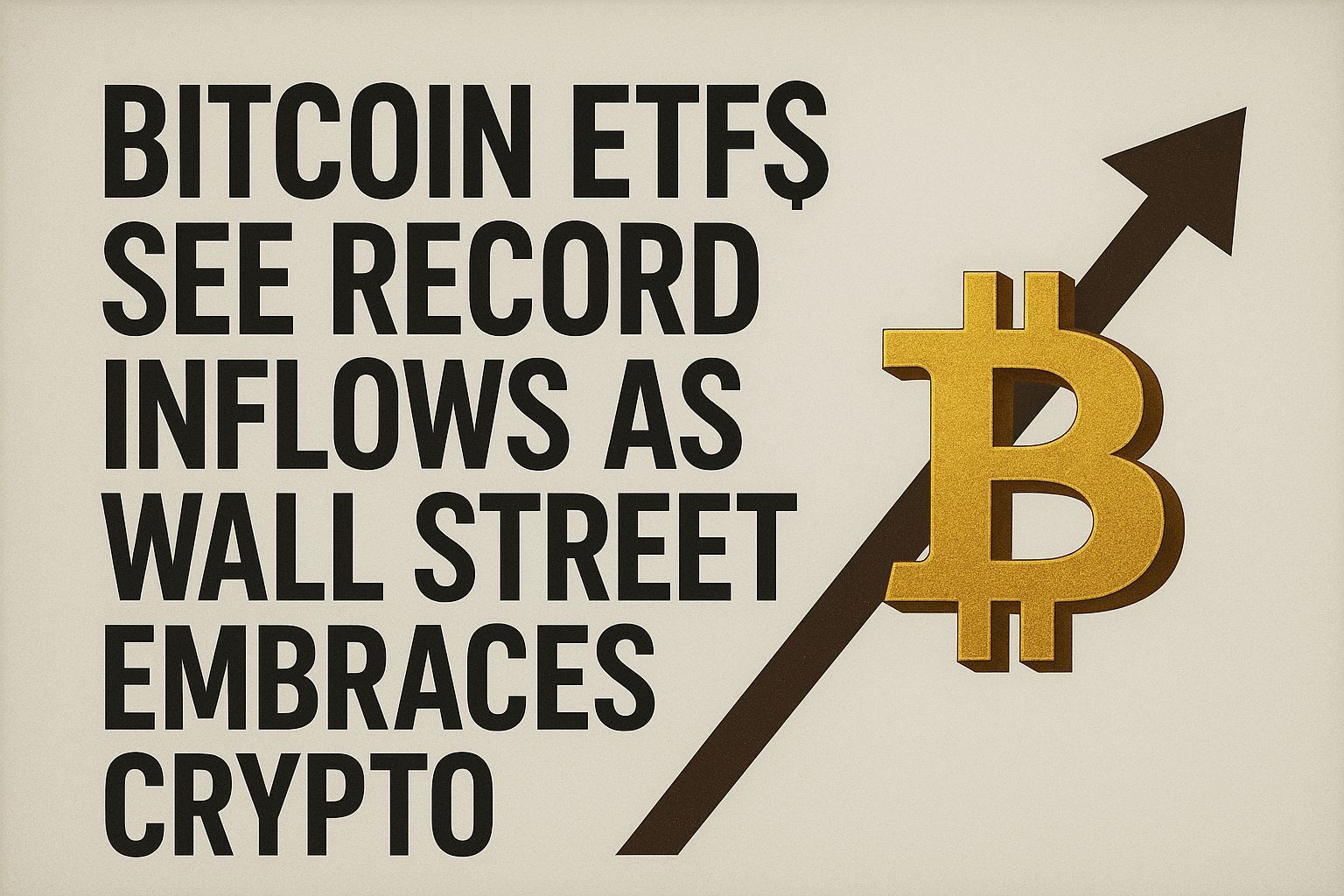 Bitcoin ETFs See Record Inflows as Wall Street Embraces Crypto