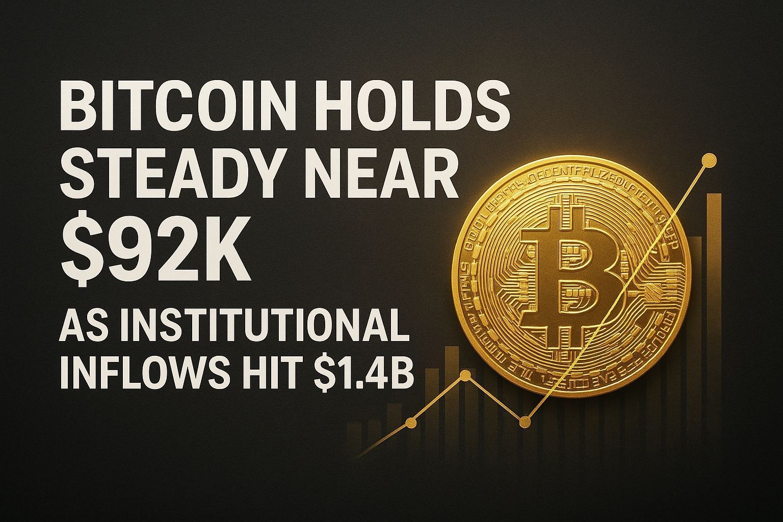 Bitcoin Holds Steady Near $92K as Institutional Inflows Hit $1.4B