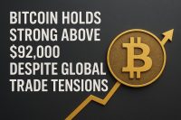 Bitcoin Holds Strong Above $92,000 Despite Global Trade Tensions