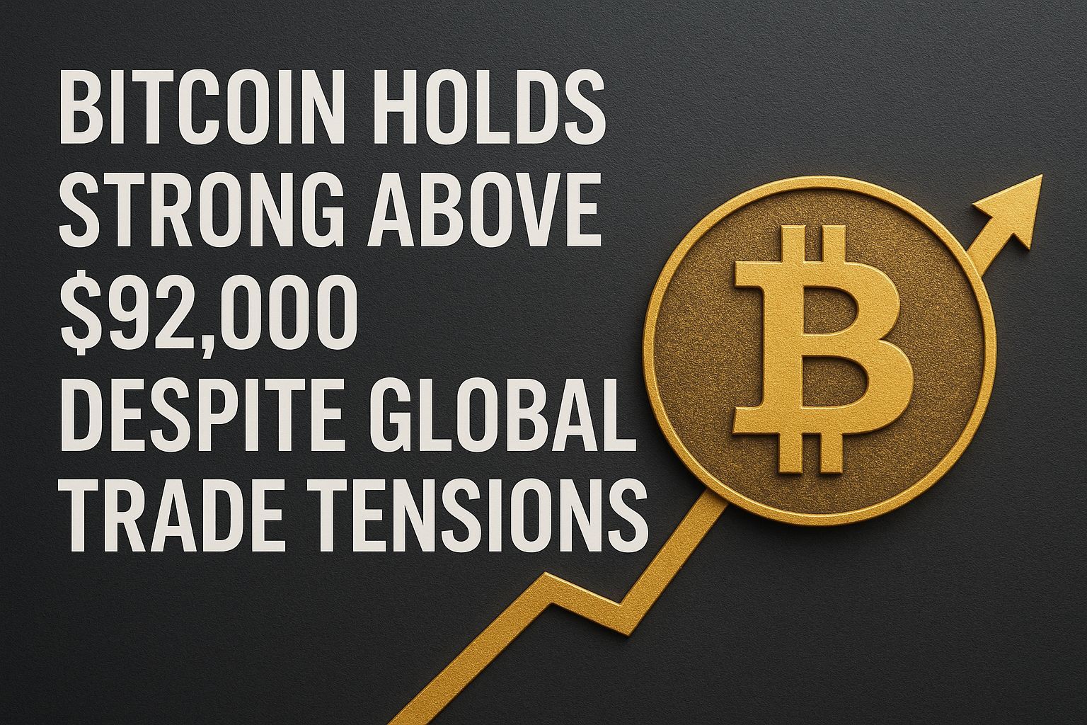 Bitcoin Holds Strong Above $92,000 Despite Global Trade Tensions
