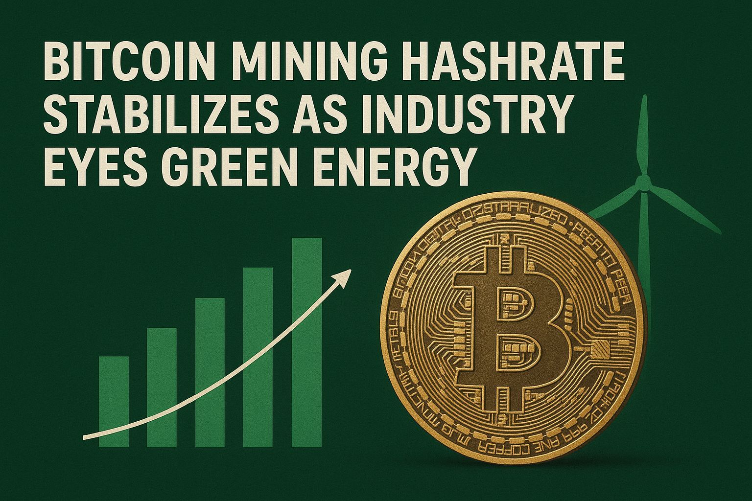 Bitcoin Mining Hashrate Stabilizes as Industry Eyes Green Energy