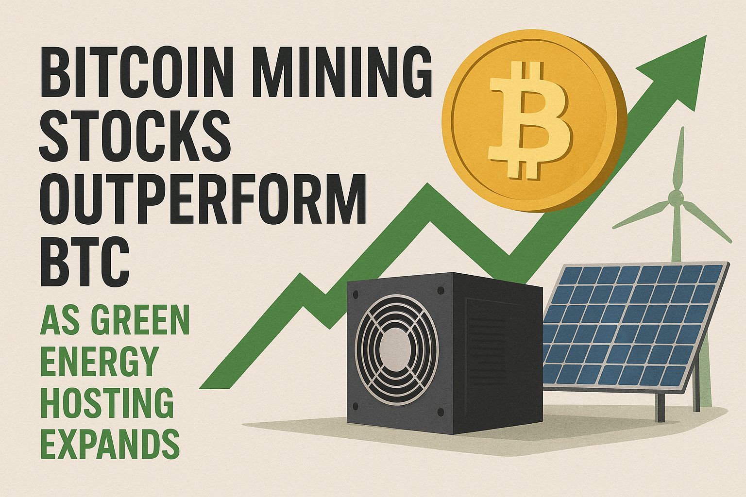 Bitcoin Mining Stocks Outperform BTC as Green Energy Hosting Expands