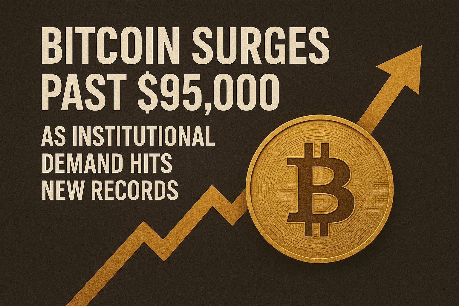 Bitcoin Surges Past $95,000 as Institutional Demand Hits New Records