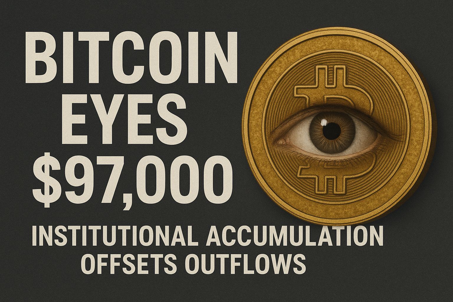 Bitcoin eyes $97,000 as institutional accumulation offsets outflows