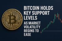 Bitcoin holds key support levels as market volatility begins to ease