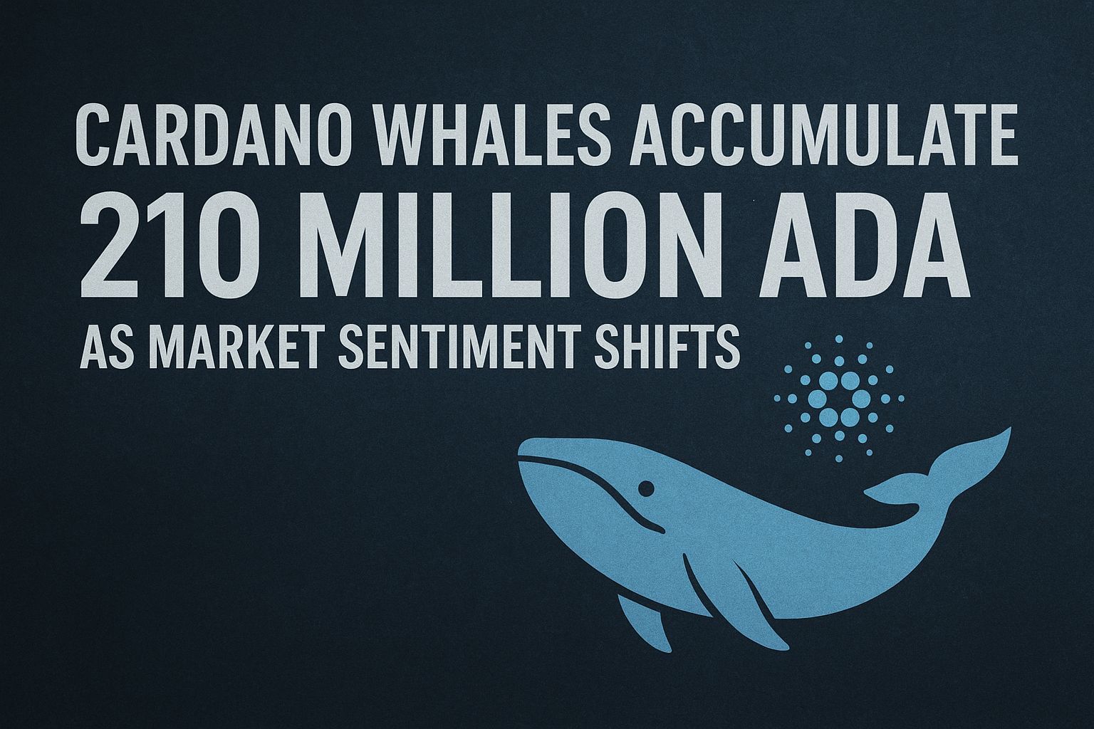 Cardano Whales Accumulate 210 Million ADA as Market Sentiment Shifts