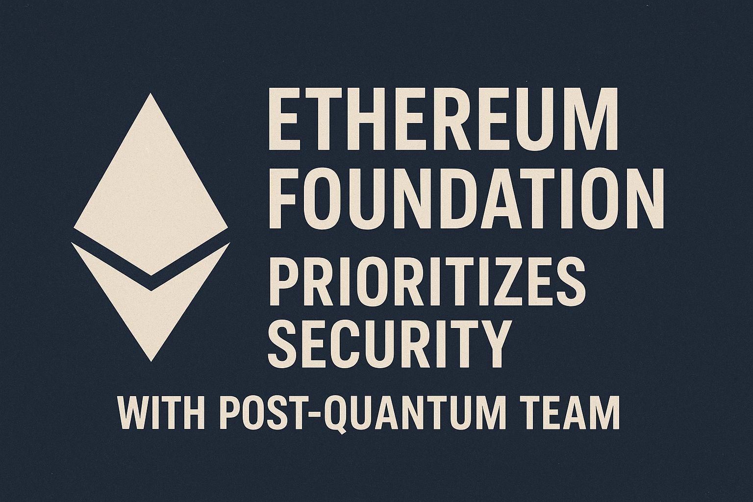 Ethereum Foundation Prioritizes Security With Post-Quantum Team