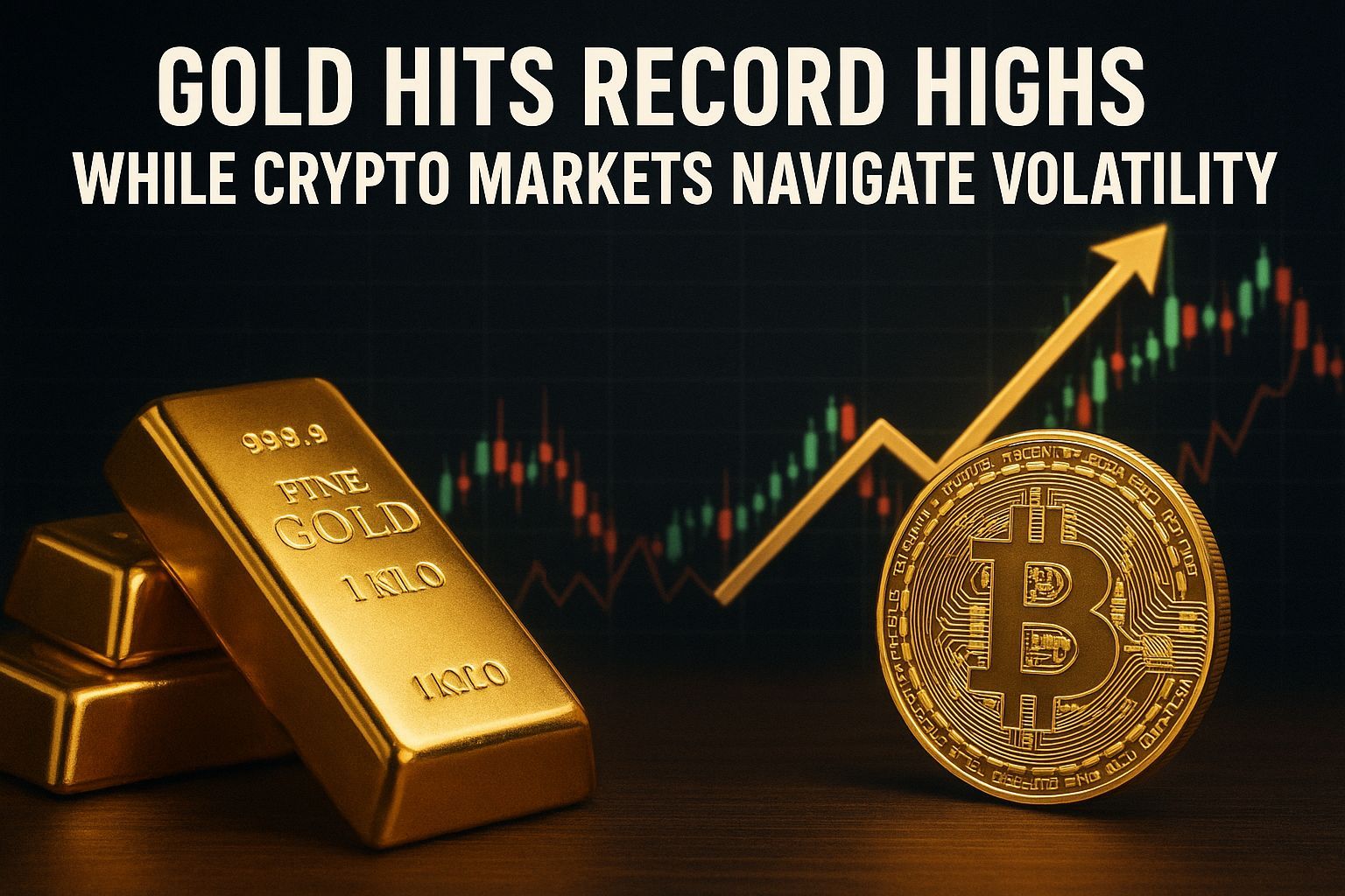 Gold Hits Record Highs While Crypto Markets Navigate Volatility