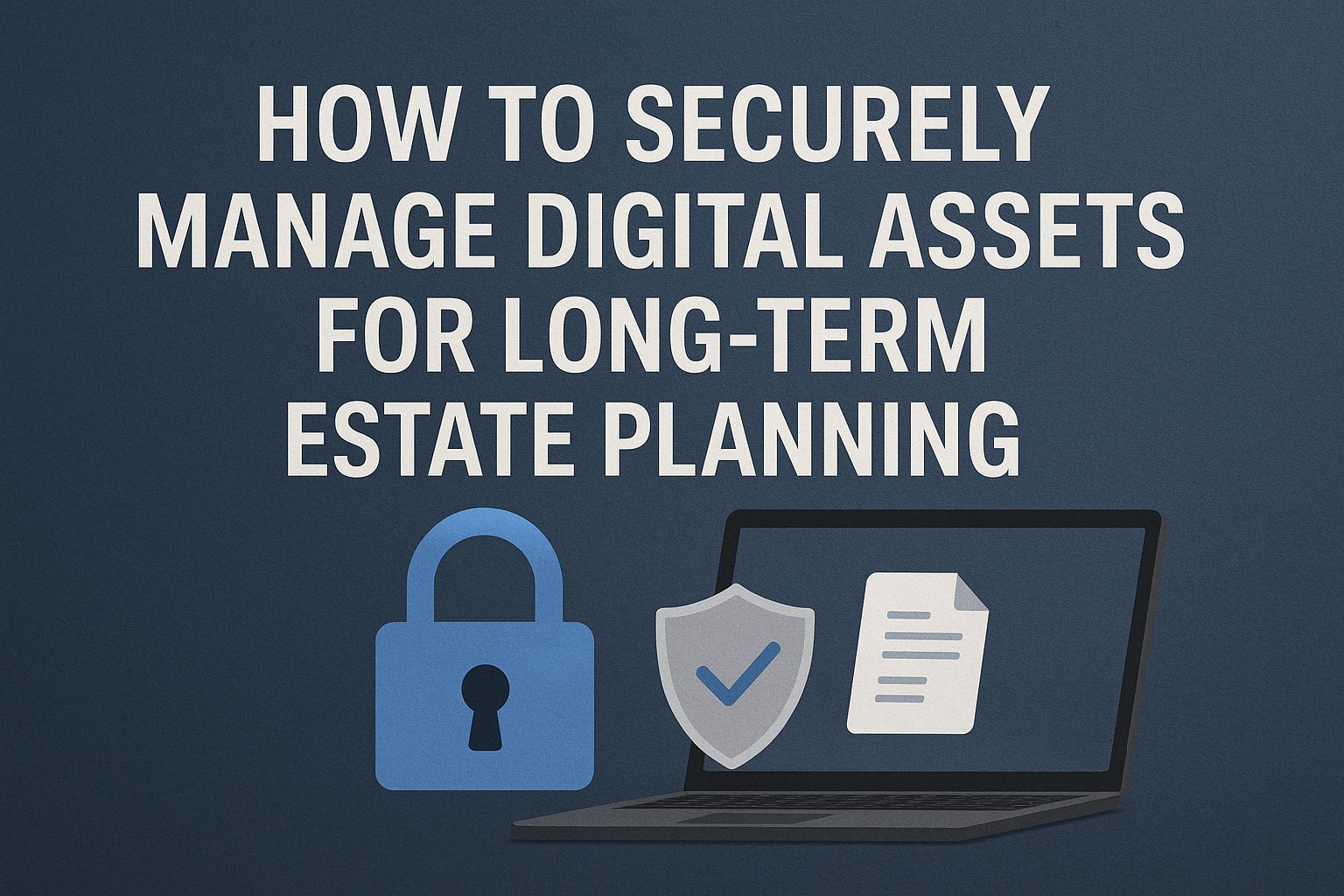 How to Securely Manage Digital Assets for Long-Term Estate Planning