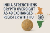 India Strengthens Crypto Oversight as 49 Exchanges Register With FIU