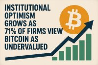 Institutional Optimism Grows as 71% of Firms View Bitcoin as Undervalued